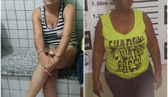 Mulheres são presas por traficarem drogas em Valença do Piauí.