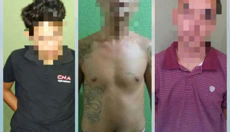 Três homens detidos pela Polícia Civil de Cocal