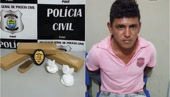 Francisco Paulo de Sousa Carmo preso com drogas