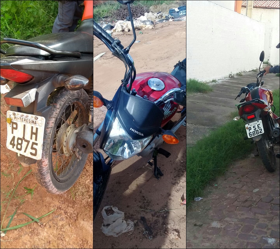 Motocicletas apreendida pela PM do Maranhão