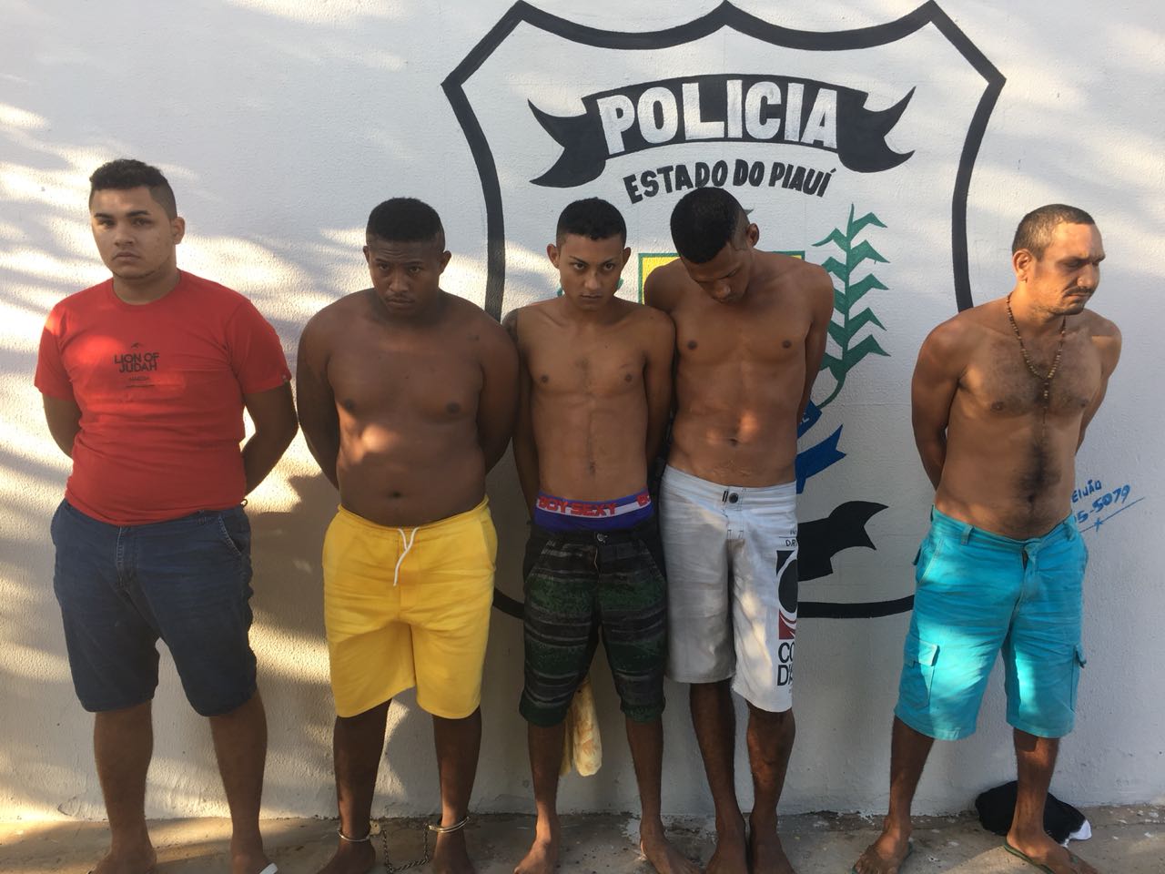 Suspeitos apreendidos pela Polícia Civil