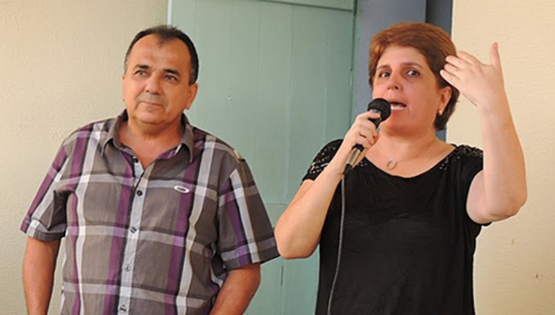 Nívea Magalhães e o esposo, Raimundo Alves, prefeito de Piracuruca