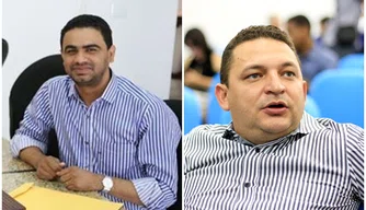 Prefeitos Raislan Farias e Hélio Rodrigues.