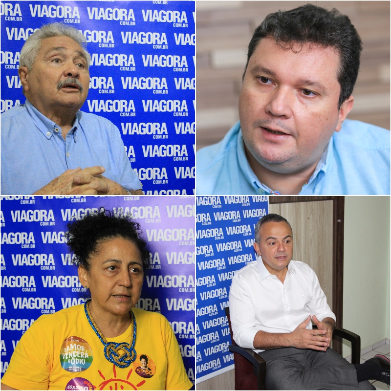 Elmano Férrer, Fábio Sérvio, Sueli Rodrigues e Valter Alencar.