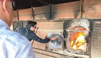 Cerca de 50kg de drogas foram incineradas em cerâmica localizada em Campo Maior.