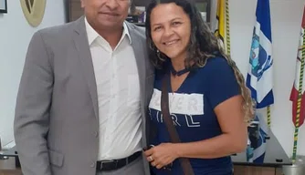 Deputado Fábio Abreu e vereadora Vitória