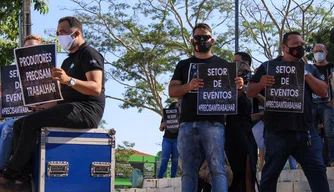 Protesto dos empresários e produtores de eventos