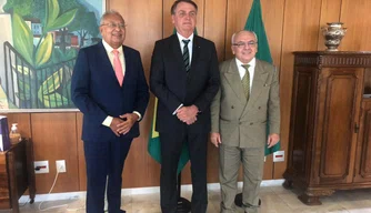 Prefeito Doutor Pessoa e presidente Jair Bolsonaro