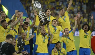Brasil campeão da Copa América em 2019.