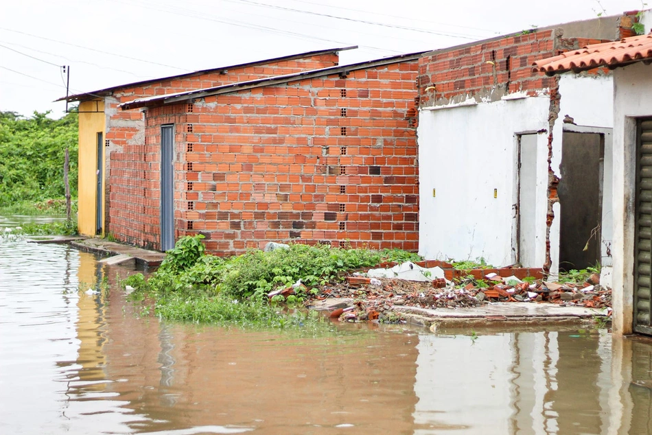 Alagamento na Vila Apolônia em Teresina