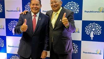 Vice-Presidente Hamilton Mourão e prefeito Dr. Pessoa