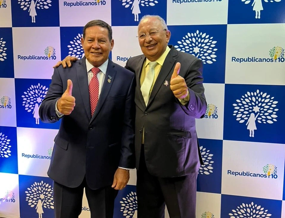 Vice-Presidente Hamilton Mourão e prefeito Dr. Pessoa