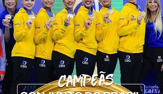 Brasil é bicampeão na disputa geral dos conjuntos no Pan-Americano de Ginástica.