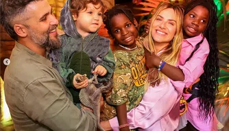 Bruno Gagliasso, Giovanna Ewbank e filhos.