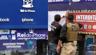 Rei do Iphone é interditado durante operação em Teresina
