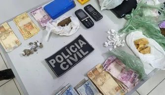 Polícia Civil cumpre mandados de prisão em Teresina e apreende droga.
