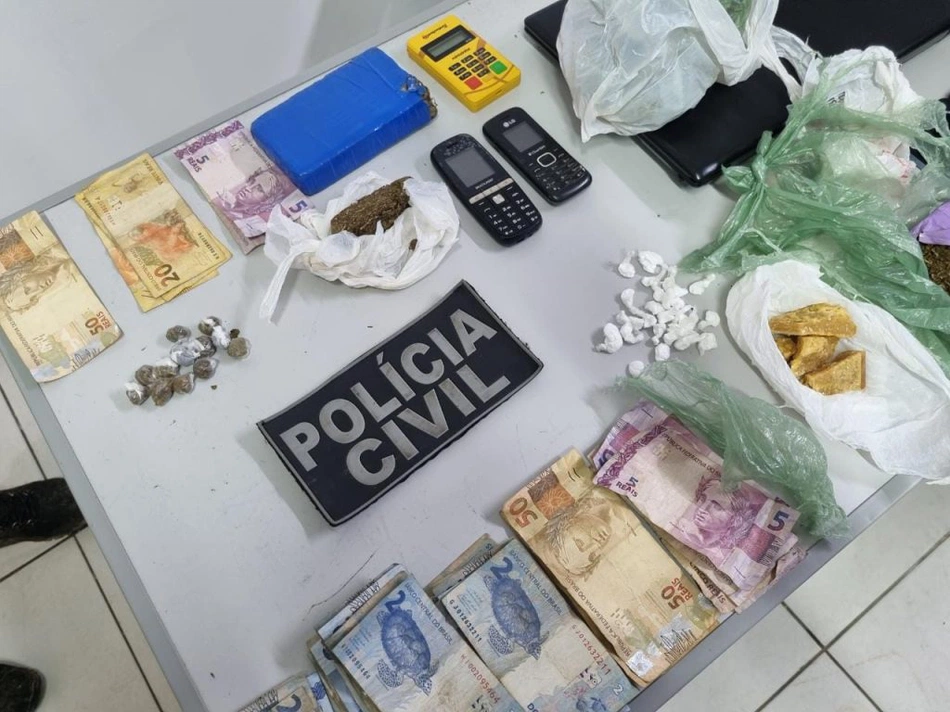 Polícia Civil cumpre mandados de prisão em Teresina e apreende droga.