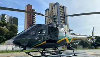Helicóptero da PM.