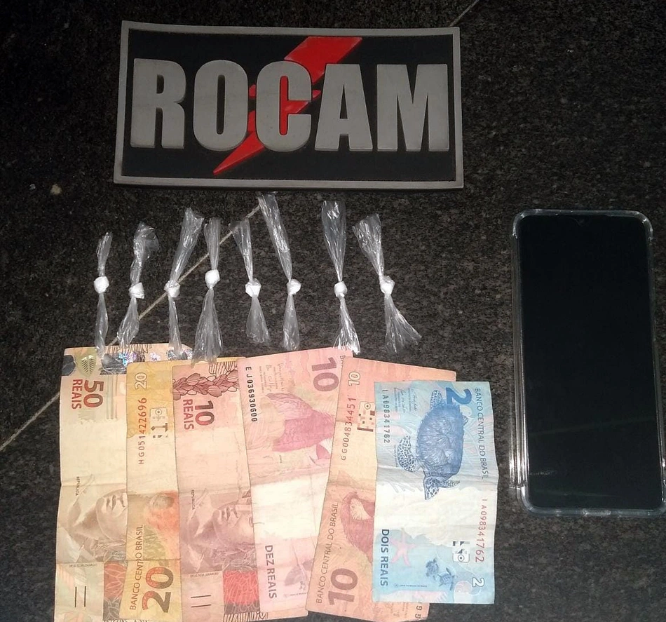 Drogas e dinheiro apreendido pela ROCAM em Campo Maior.