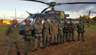 BOPAer faz patrulhamento aéreo no fim dos festejos de Campo Maior