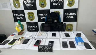 Polícia Civil recupera 21 aparelhos celulares na zona Norte de Teresina.