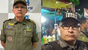 Tenente-Coronel Jairo Oliveira e Tenente-Coronel Gilson Rodrigues
