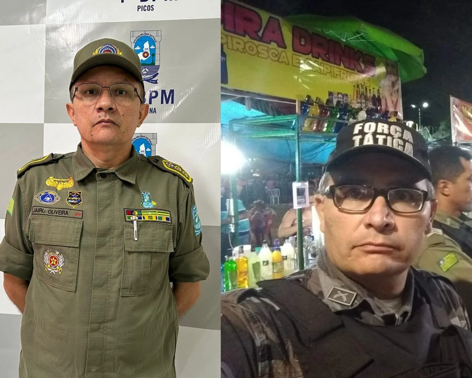 Tenente-Coronel Jairo Oliveira e Tenente-Coronel Gilson Rodrigues