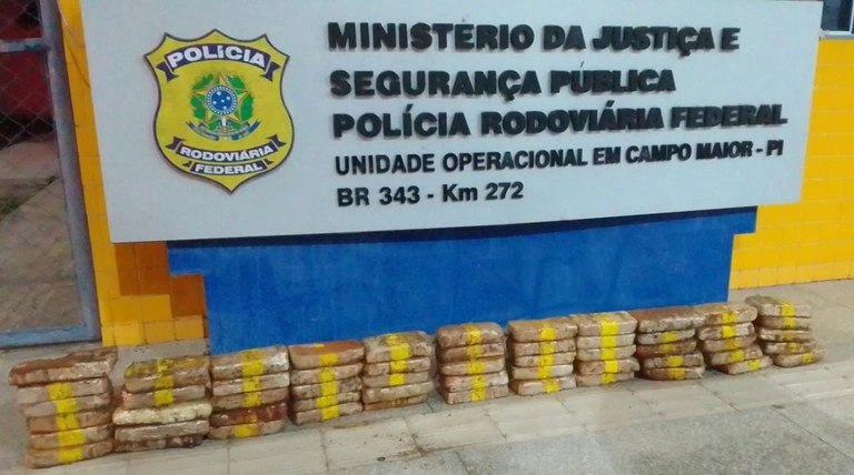 Carga de droga apreendida em Campo Maior
