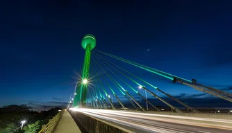 Ponte Estaiada verde