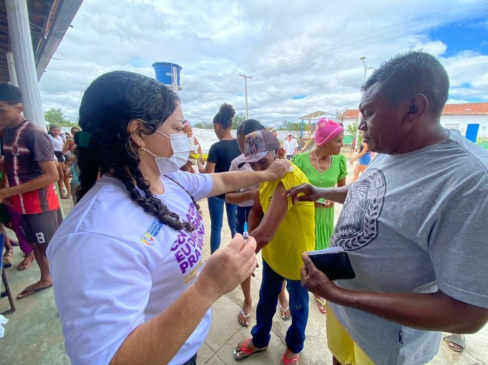Sesapi reforça vacinação contra influenza em comunidade indígena de Paulistana