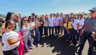 Rafael Fonteles inaugura pista de pouso e decolagem do aeroporto de Uruçuí