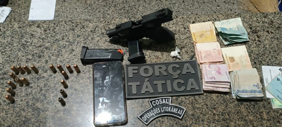 Material apreendido pela Polícia Militar do Piauí.