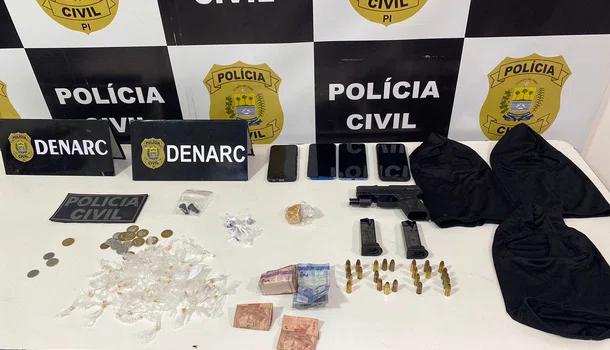 Polícia Civil prende homem por tráfico, posse de arma e receptação em Teresina