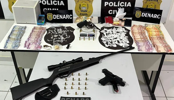 DENARC prende três suspeitos por tráfico com drogas escondidas no teto
