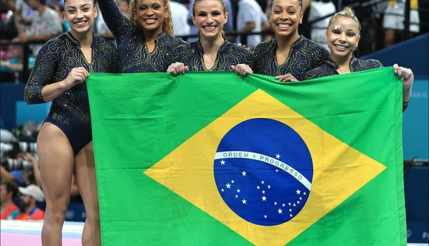 Ginástica Artística feminina por equipes do Brasil Conquista Bronze nos Jogos de Paris