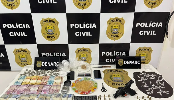 Denarc prende seis pessoas e apreende arma roubada de policial em Teresina