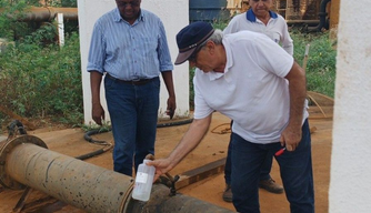 As amostras de água fora colhidas em quatro pontos da cidade