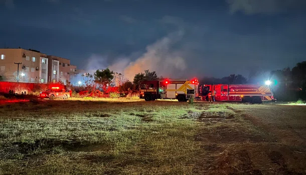 O incêndio não deixou vítimas