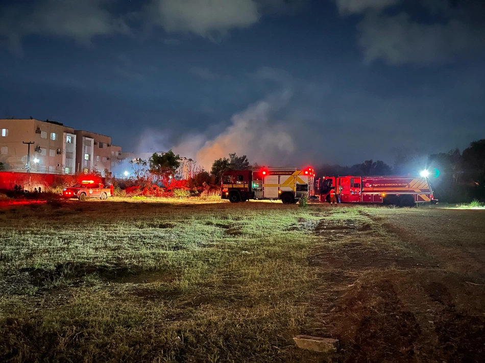 O incêndio não deixou vítimas