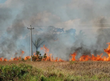 O incêndio atingiu a comunidade no domingo (13)