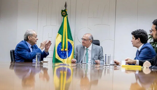 Sílvio Mendes em reunião com Geraldo Alckmin em Brasília