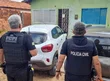 Polícia Civil do Piauí realizando a apreensão de veículos roubados em Teresina