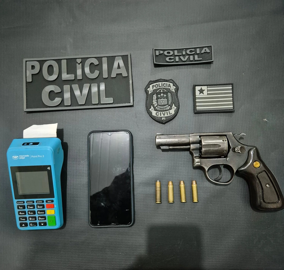 Armas e munições apreendidas