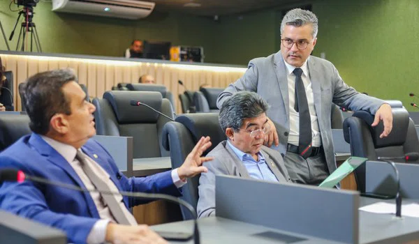 Deputados durante sessão conjunta na Alepi