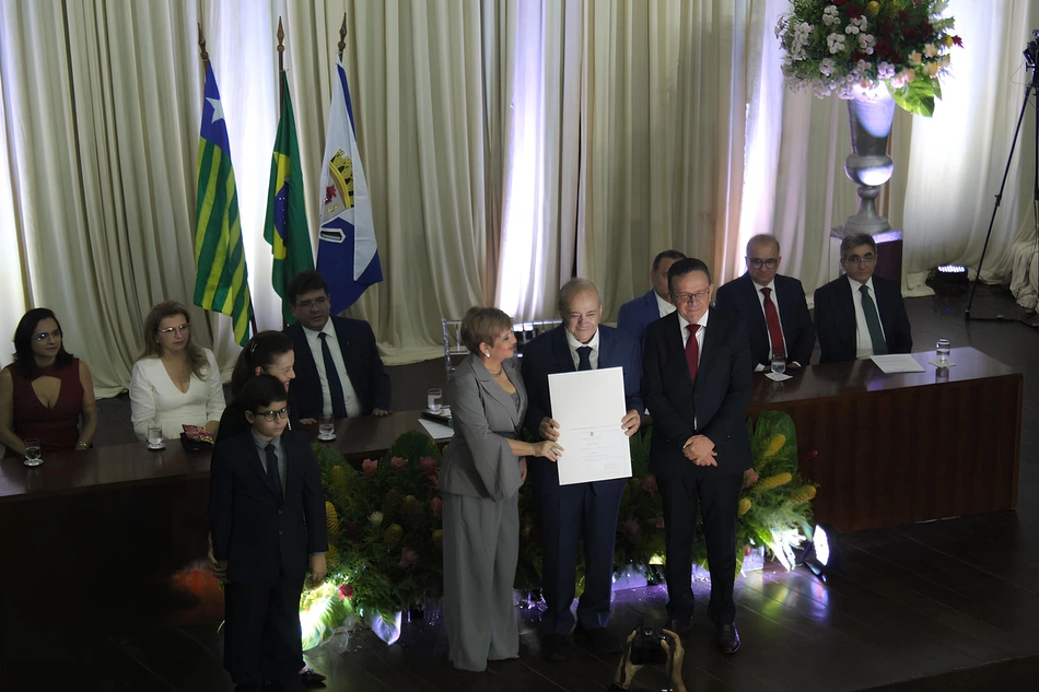 Sílvio Mendes durante diplomação