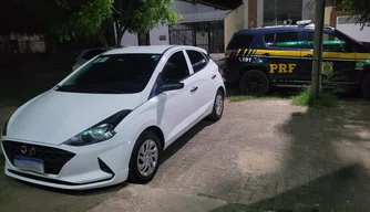 Carro apreendido no município de Piripiri