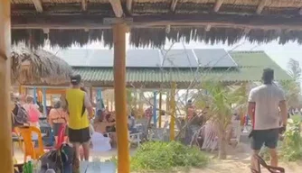 Tumulto na praia de Luís Correia