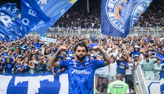 Apresentação do atacante Gabriel Barbosa em Estádio do Mineirão em Belo Horizonte