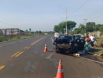 Colisão entre dois veículos deixa uma pessoa ferida na BR 343 em Piripiri