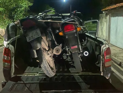 PM prende três suspeitos e apreende motocicletas roubadas em Teresina